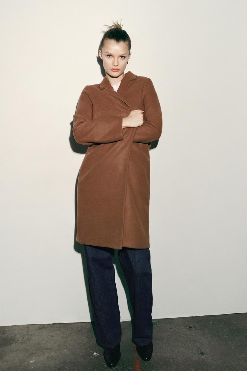 Mantel camel zara Clearance